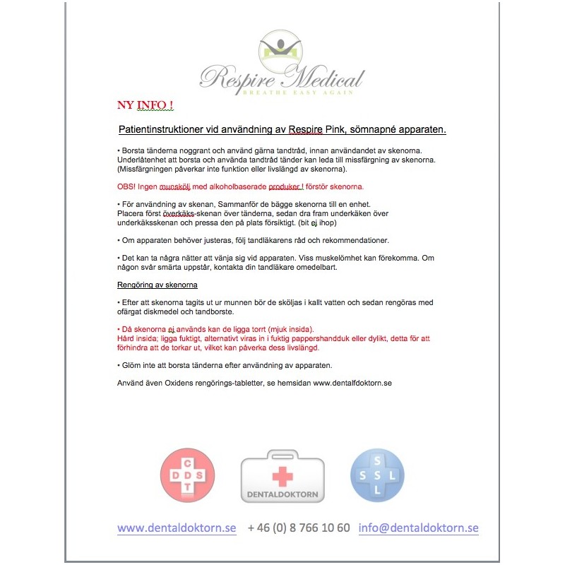 PATIENTINFORMATION " PINK SERIES"